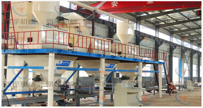 現(xiàn)澆筑保溫結(jié)構(gòu)一體化免拆模板生產(chǎn)線(xiàn)